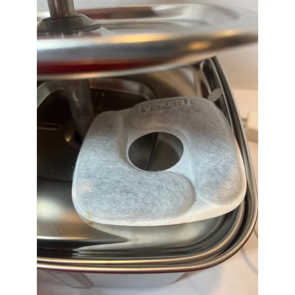 Stainless Steel Filtered Fountain Water Pump Circulation Device for Cats Indoor/
